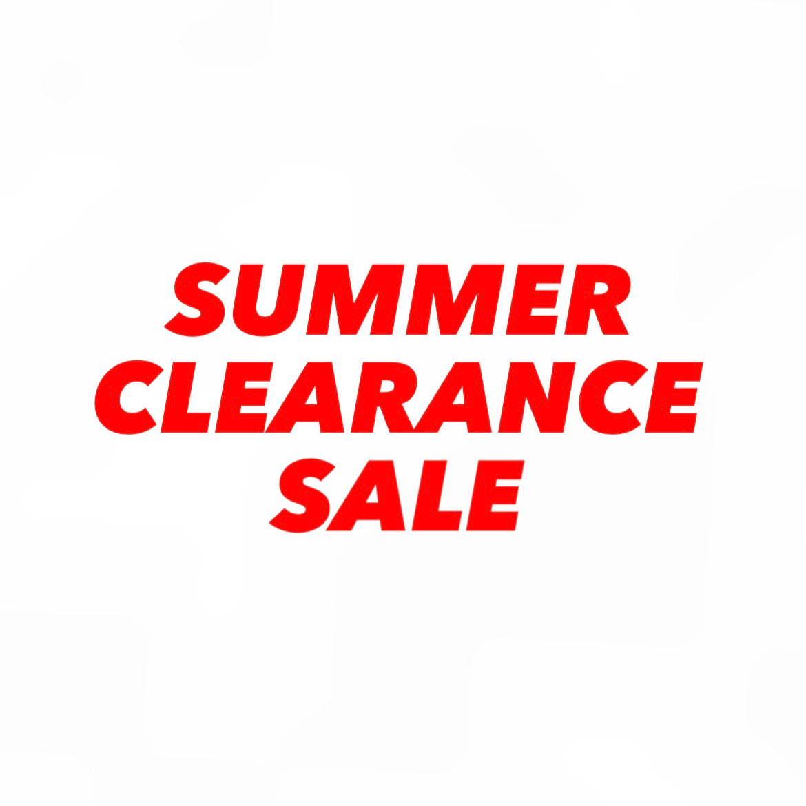 Summer Clearance Sale