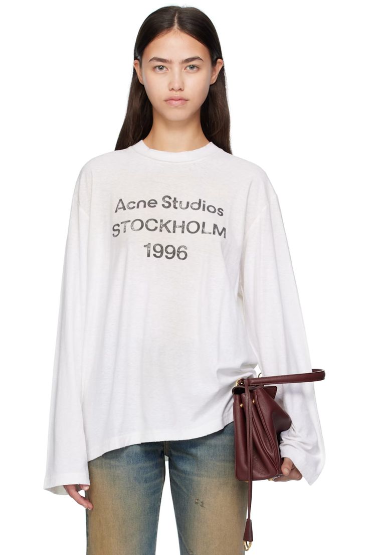 Acne Studios Stockholm 1996 Long Sleeve - "White/Black"