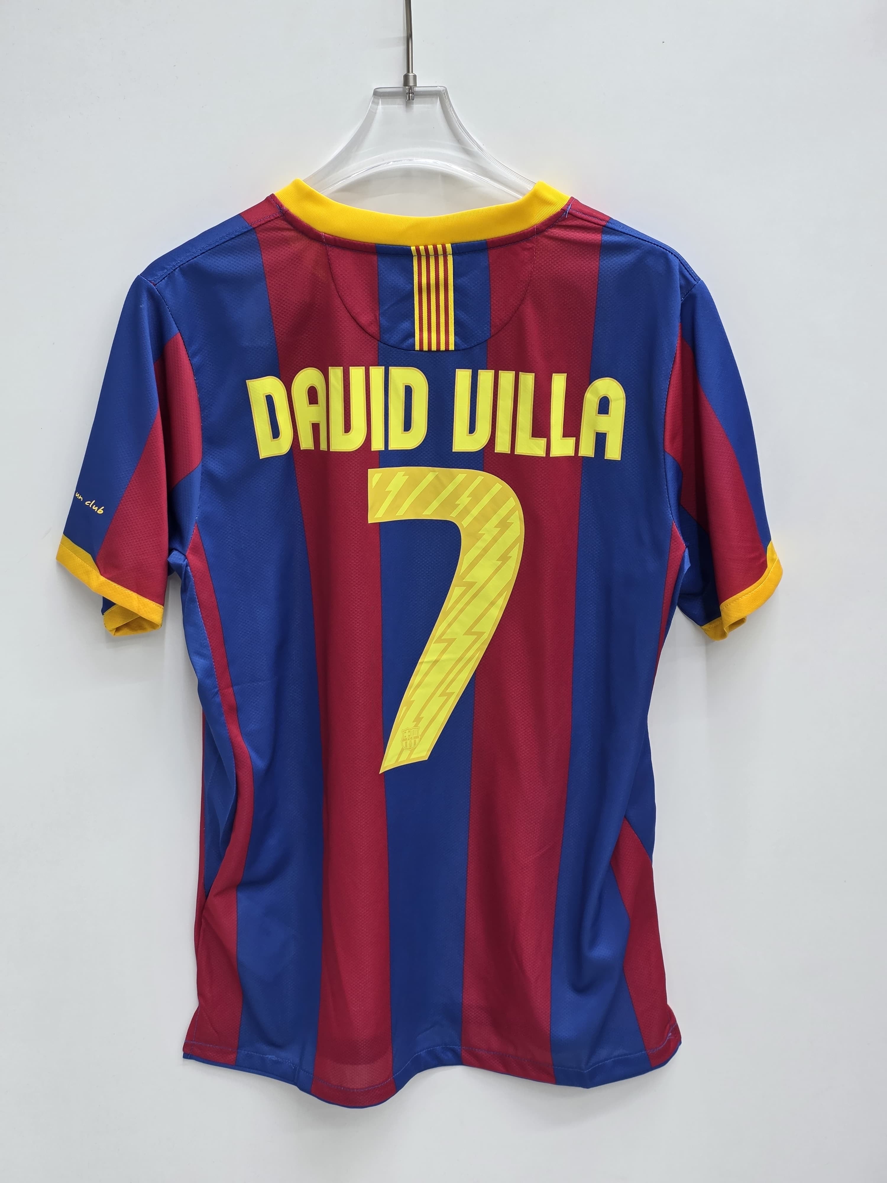 FC Barcelona 2011 Champions League Final David Villa #7 Jersey