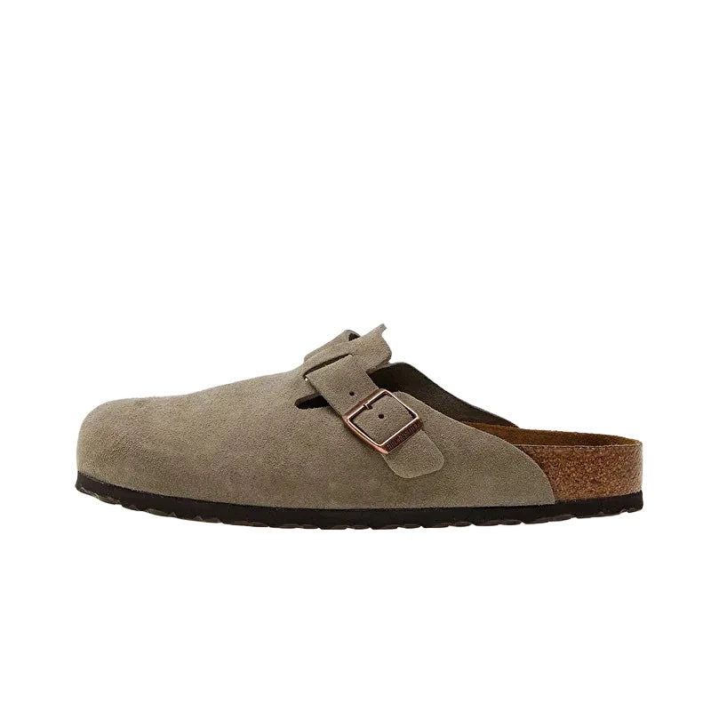 BIRKENSTOCK BOSTON SOFT FOOT BED - TAUPE