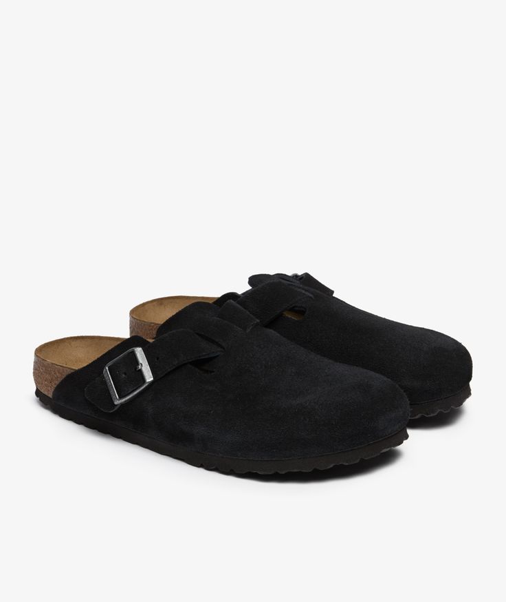 Birkenstock Boston Soft Footbed - Black