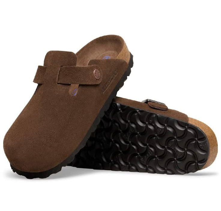 Birkenstock Boston Soft Footbed - Dark Brown