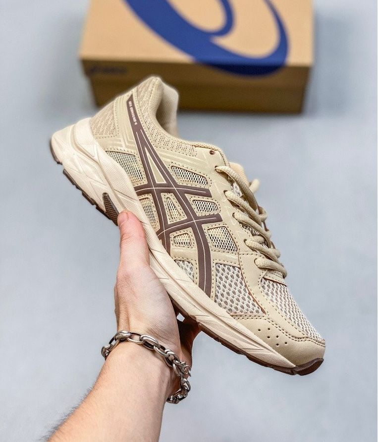ASICS GEL-Contend 4 Khaki Brown sneakers - detail angle view
