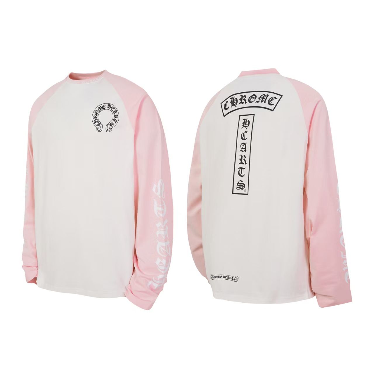 Chrome Hearts Long Sleeve T-Shirt - “Pink/White"
