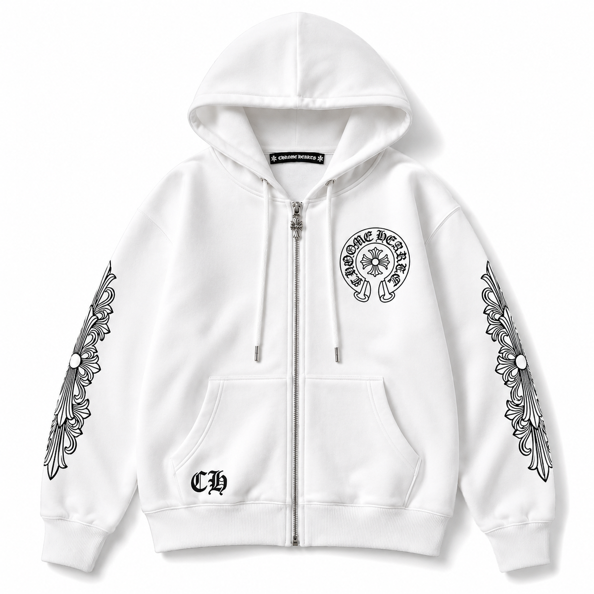 Chrome Hearts Zip Up Jacket - White