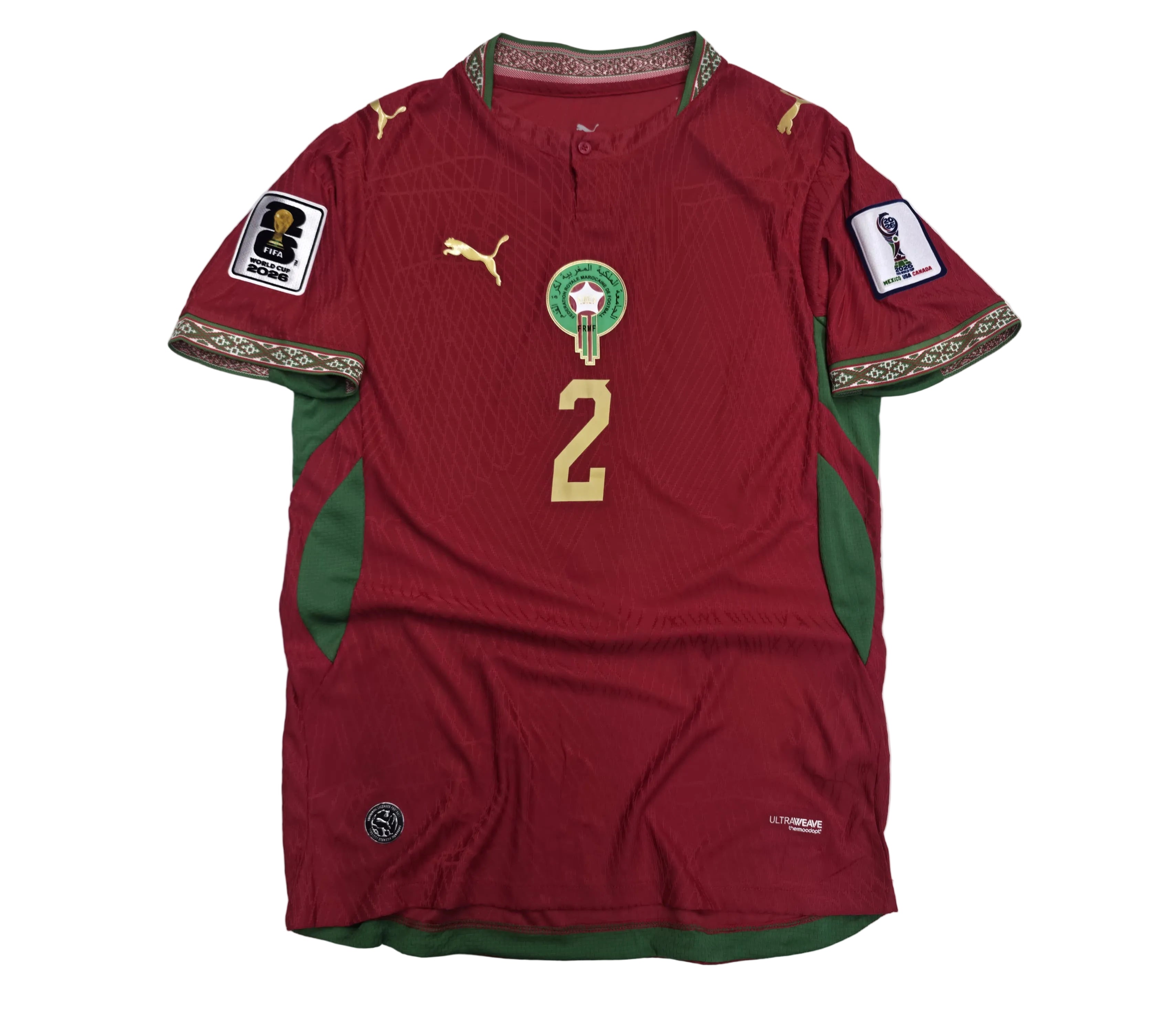 Morocco Hakimi WC26 Jersey - Player Version