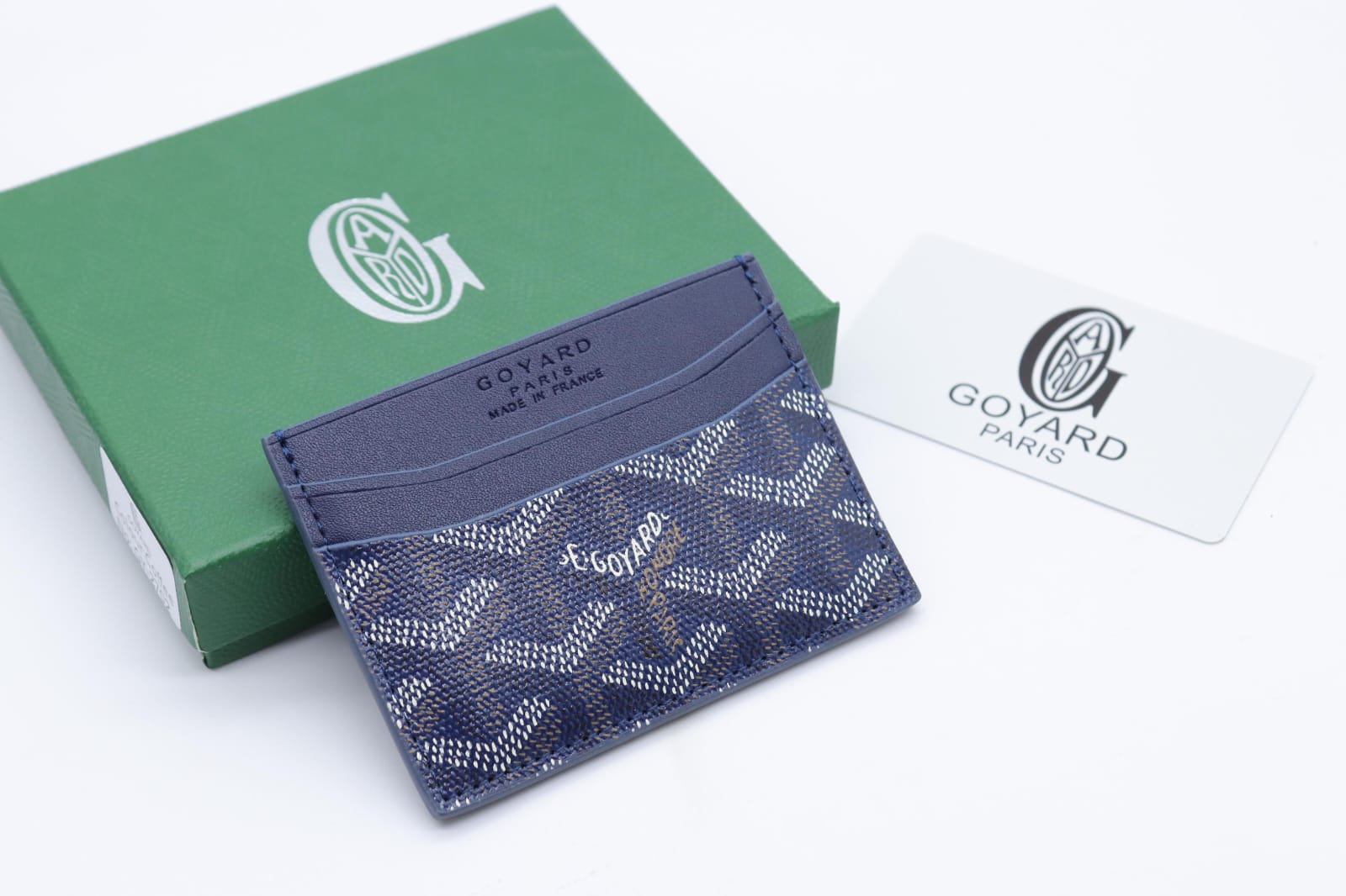 Goyard Card Holder - Navy