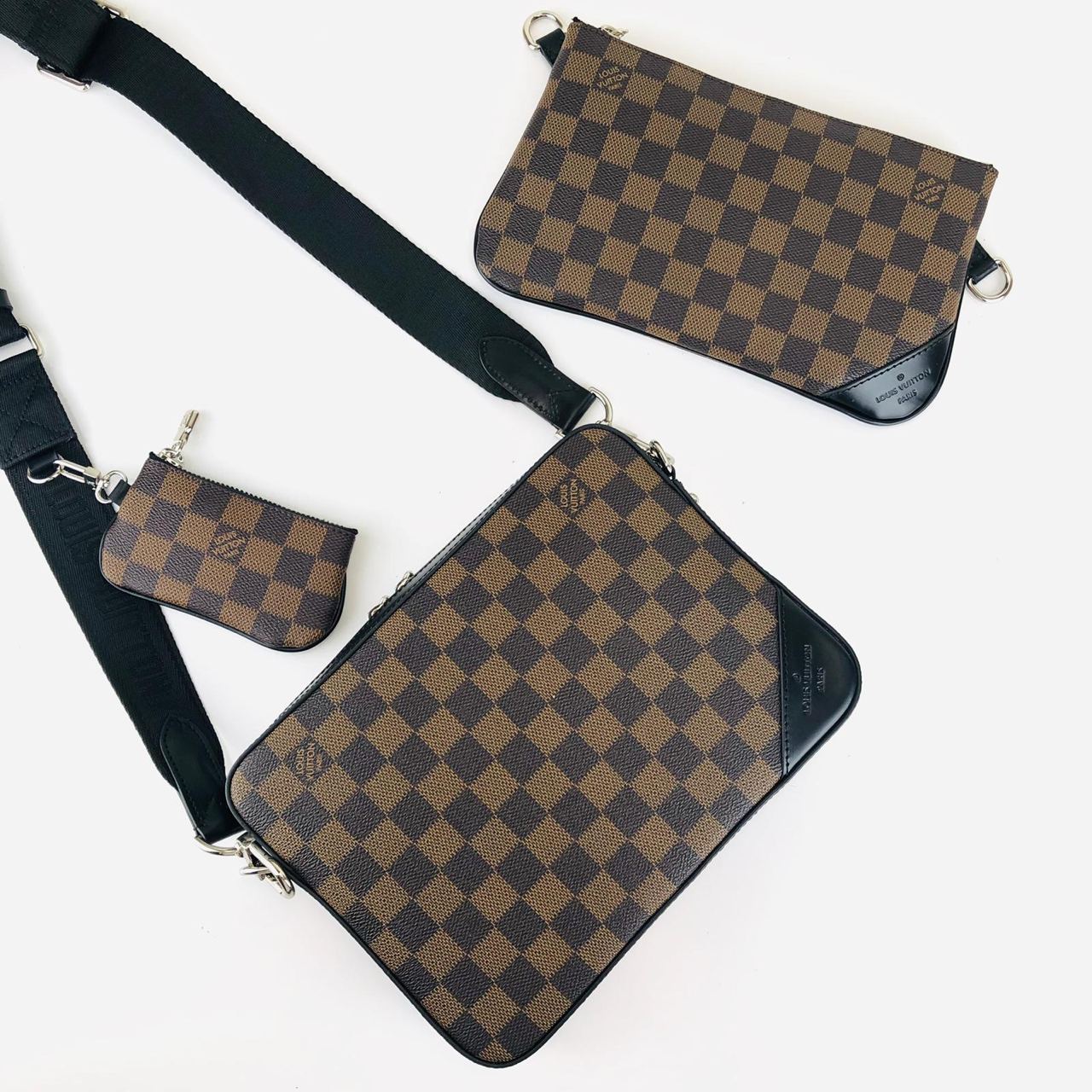 Louis Vuitton Trio Messenger Bag - Dark Brown