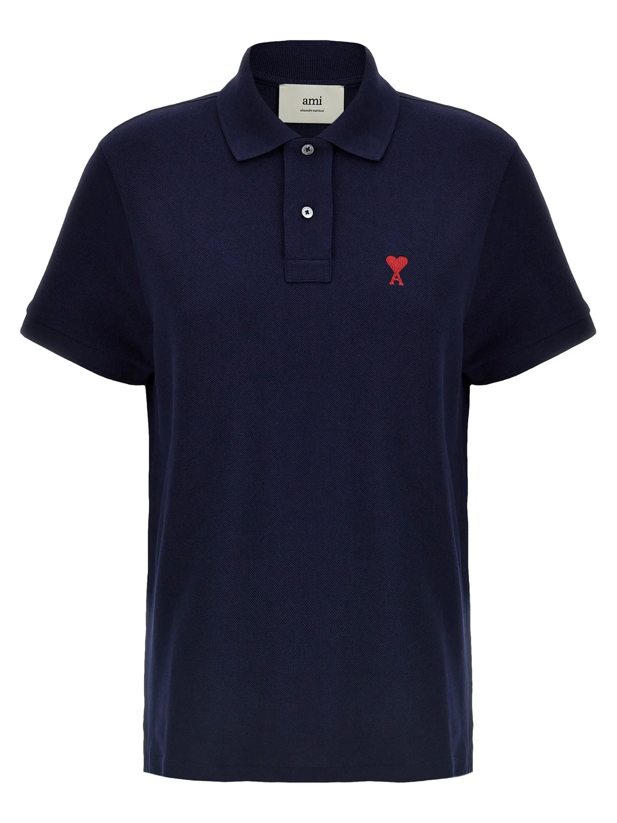 AMI Paris de Coeur Polo Shirt - Navy