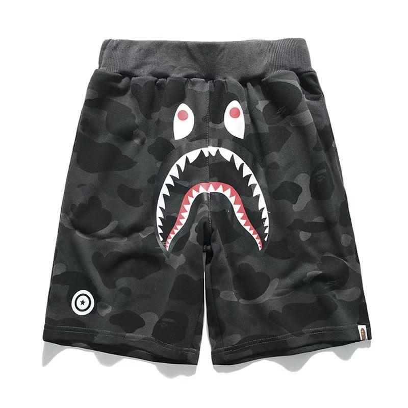 BAPE Shark Camo Shorts - Dark Grey