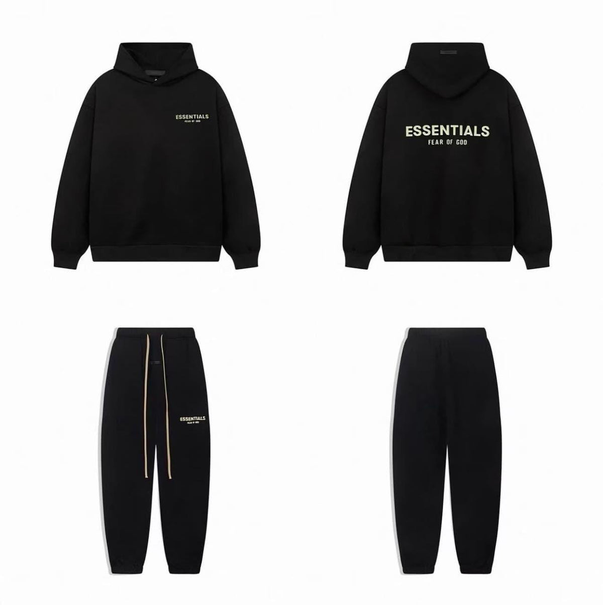 Essentials Fear of God black tracksuit set