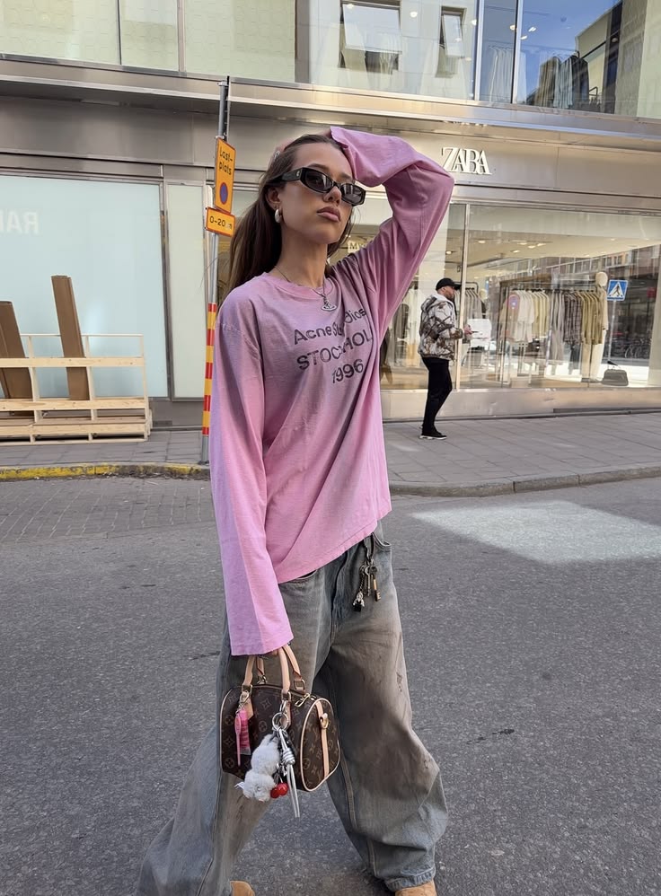 Acne Studios Stockholm 1996 Long Sleeve - Pink