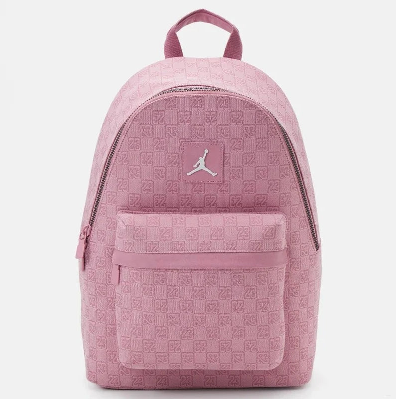 Jordan Denim Monogram Backpack - Pink - CHEARTZ