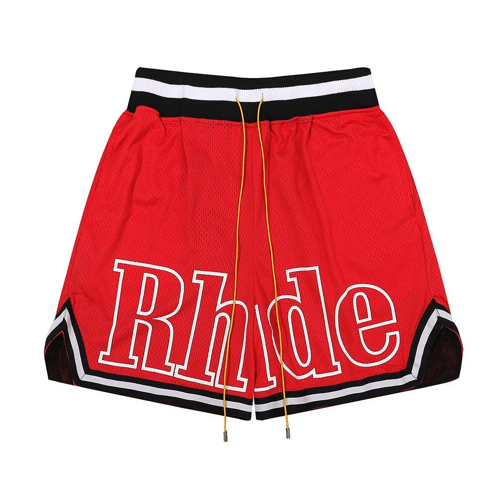 Rhude Court Shorts - Red