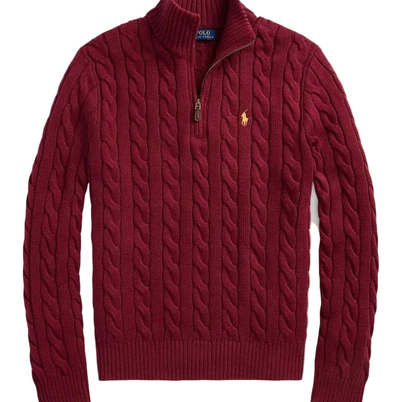 Polo Ralph Lauren Knit Quarter Zip - Red