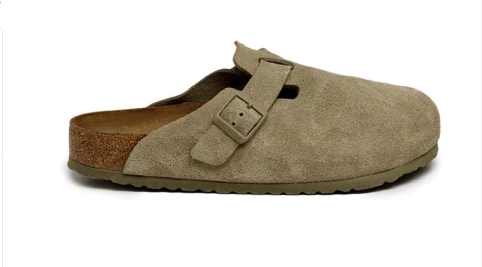 Birkenstock Boston Soft Footbed - Khaki