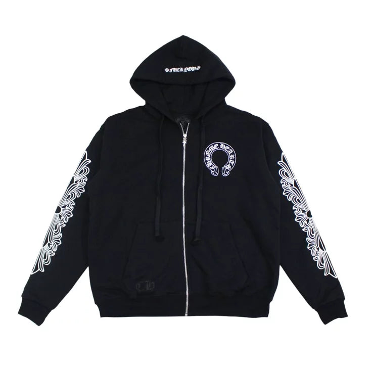 Chrome Hearts Zip Up Jacket - Black