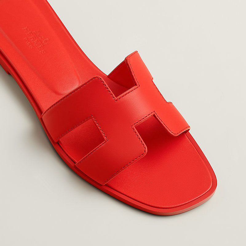 Hermes Oran Sandals - Red