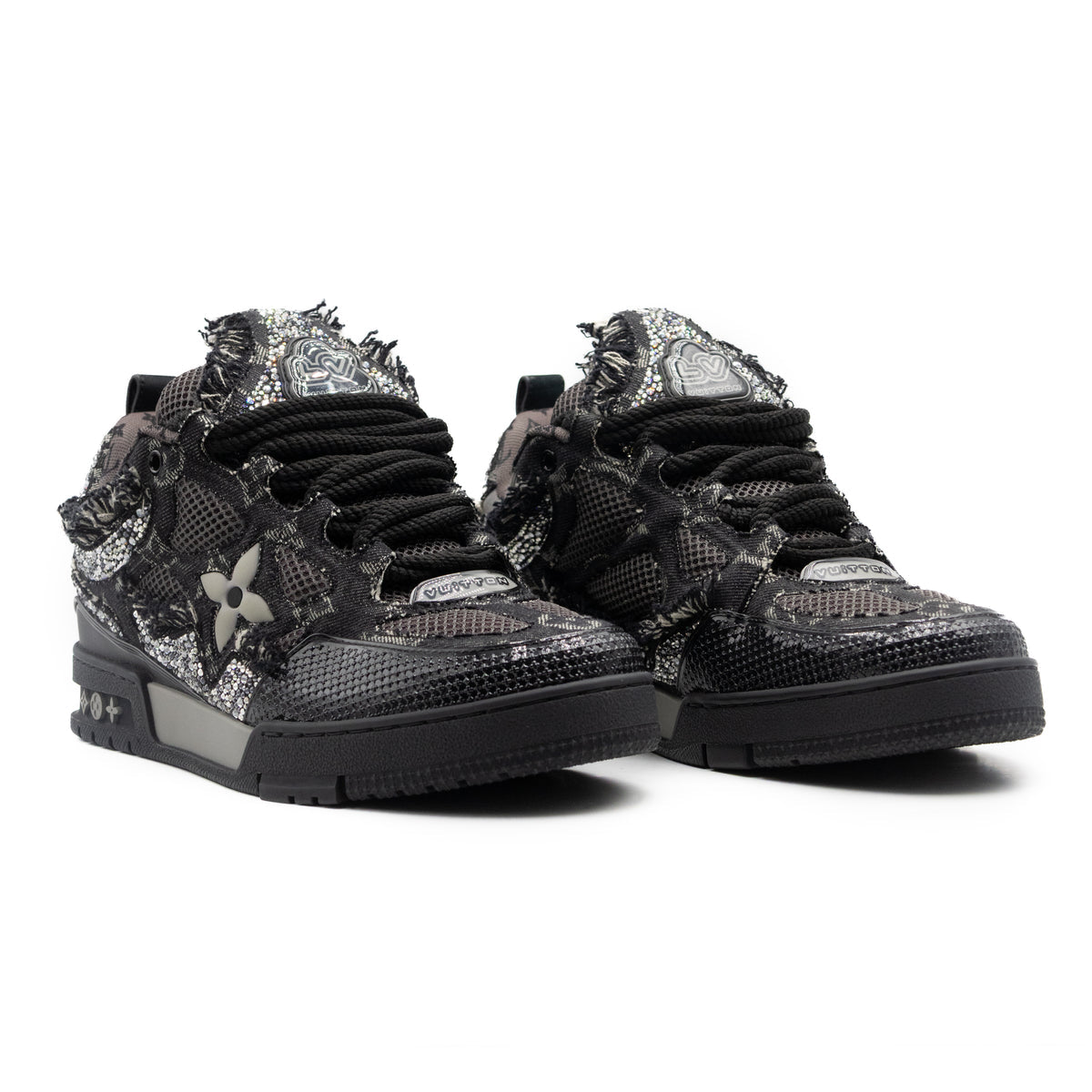 Lv Skate - Black Swarovski Monogram