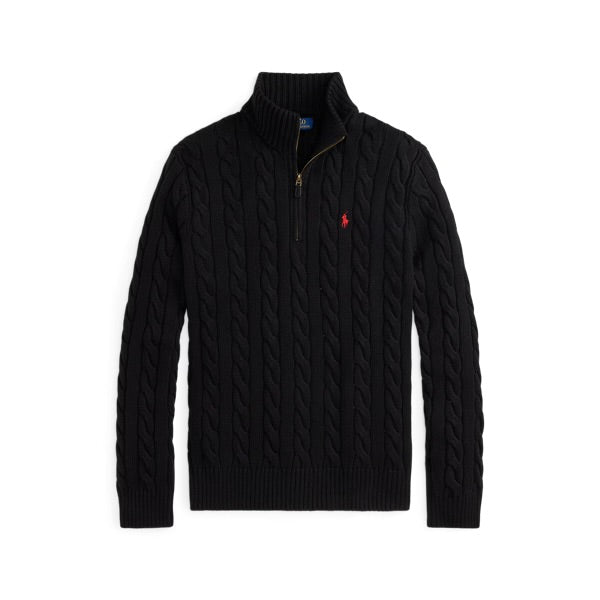 Polo Ralph Lauren Knit Quarter Zip - Black