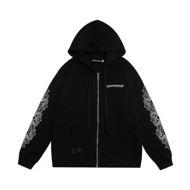 Chrome Hearts Zip Up Jacket - Black