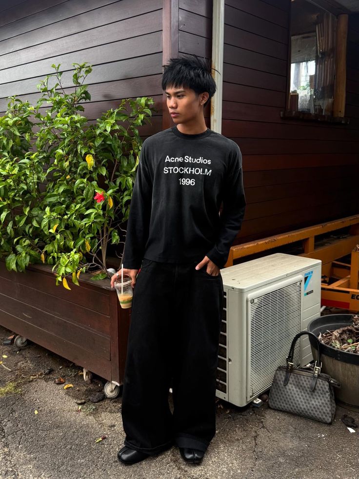 Acne Studios Stockholm 1996 Long Sleeve - Black