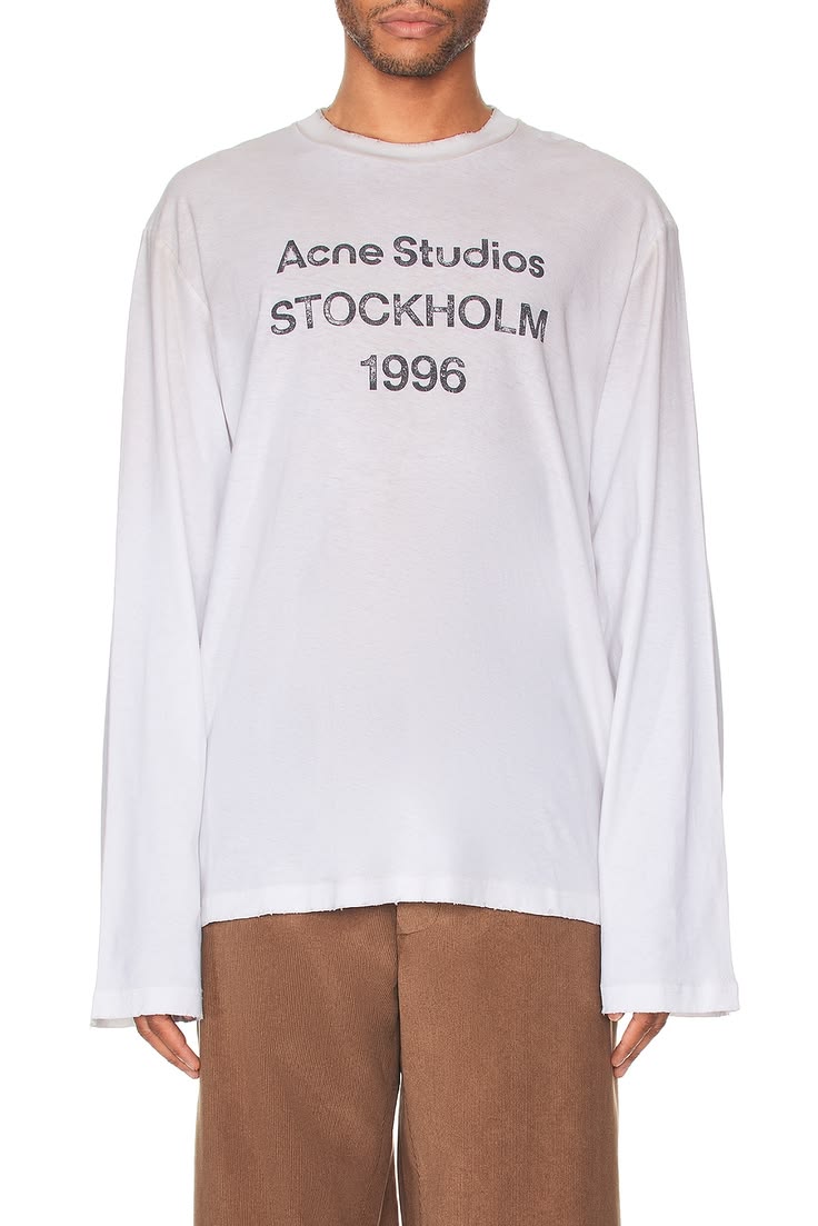 Acne Studios Stockholm 1996 Long Sleeve - "White/Black"