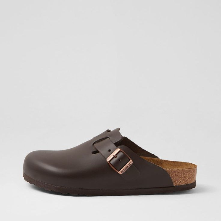 Birkenstock Boston Soft Footbed - Brown Leather