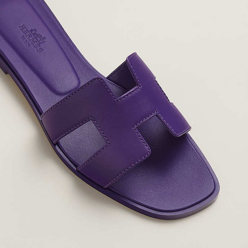 Hermes Oran Sandals - Purple