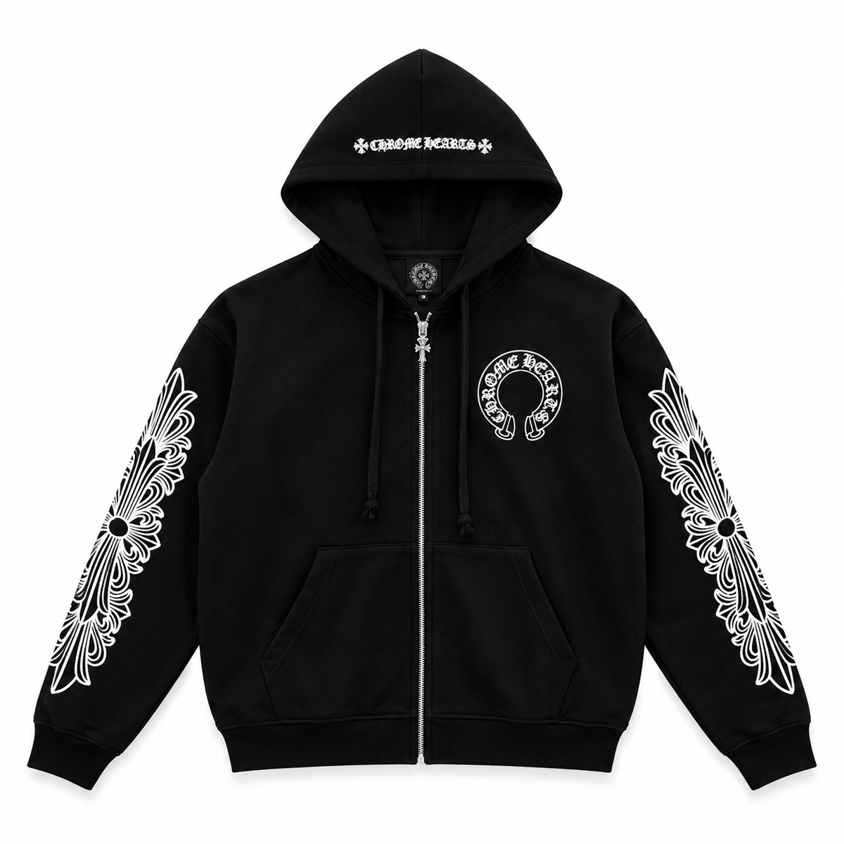 Chrome Hearts Zip Up Jacket - Black