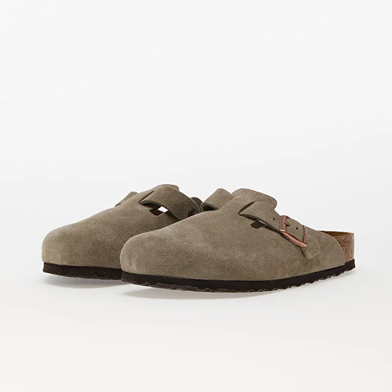 BIRKENSTOCK BOSTON SOFT FOOT BED - TAUPE
