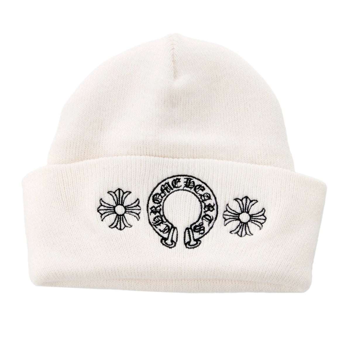 Chrome Hearts Horseshoe Beanie - White