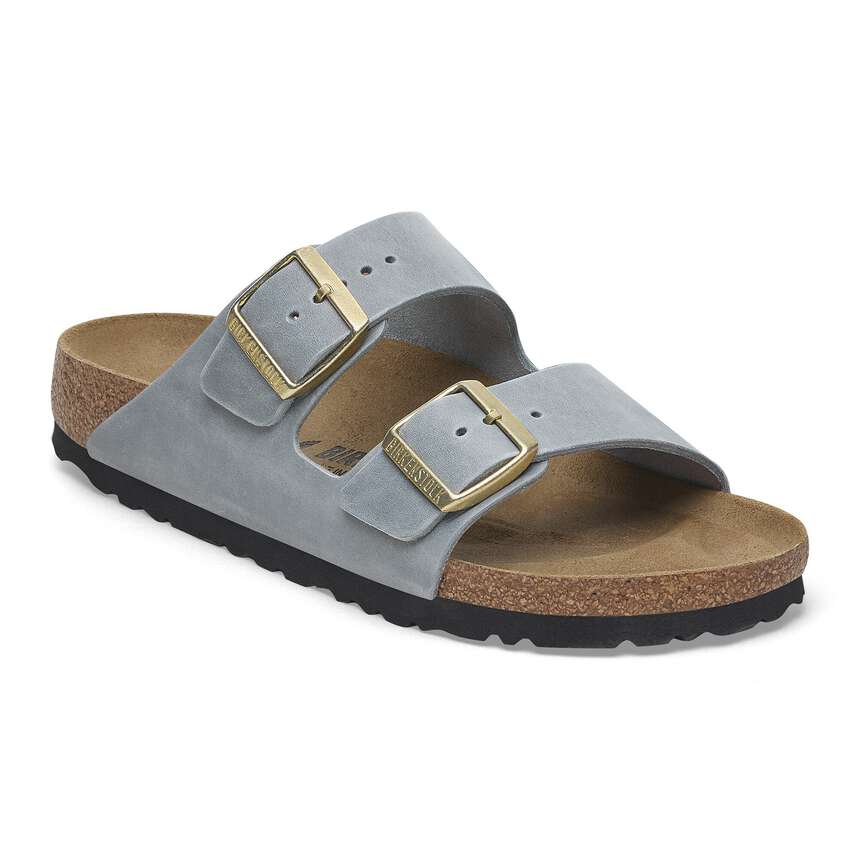 BIRKENSTOCK ARIZONA SOFT FOOT BED - GRAY
