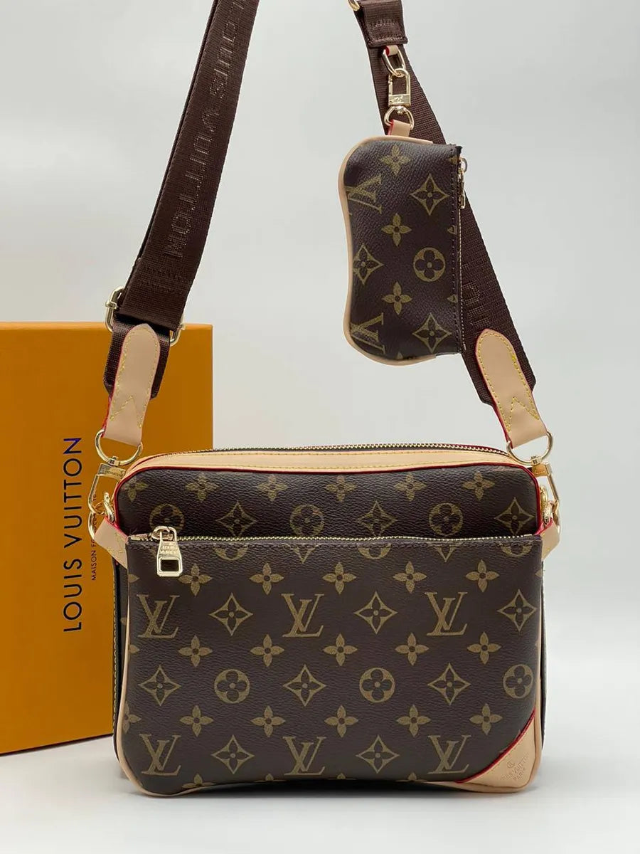 Louis Vuitton Trio Messenger Bag - Brown