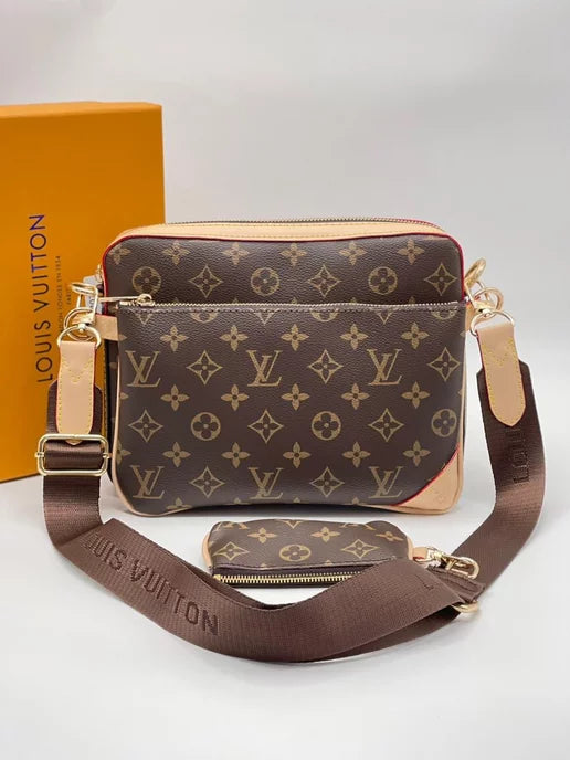 Louis Vuitton Trio Messenger Bag - Brown