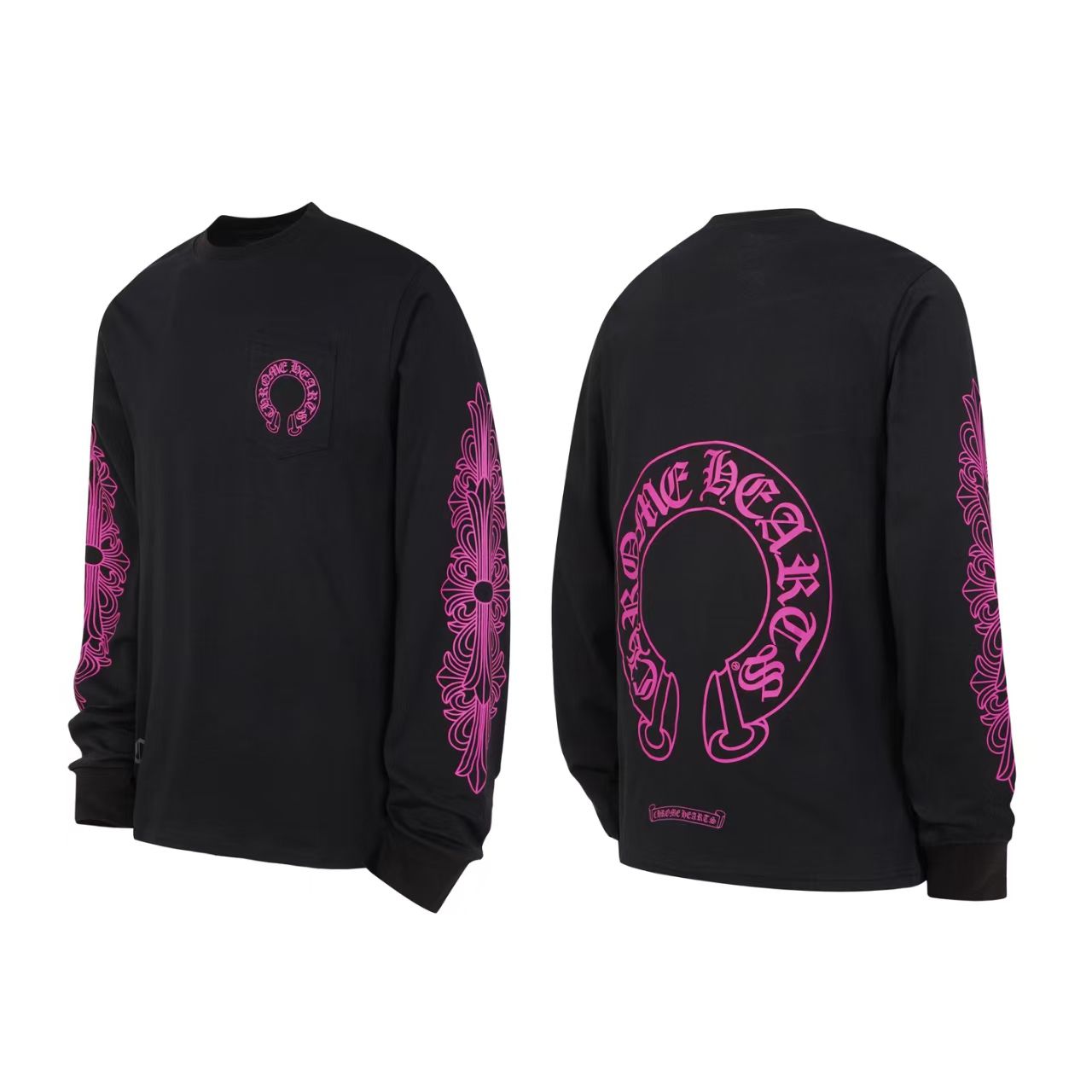 Chrome Hearts Long Sleeve T-Shirt - "Pink/Black"