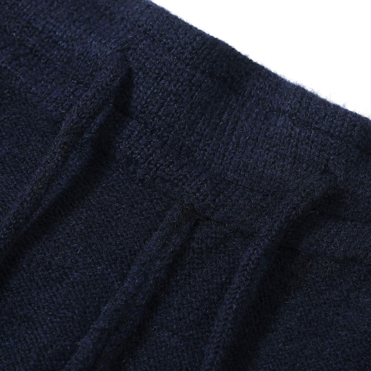 Close-up of dark blue fabric texture