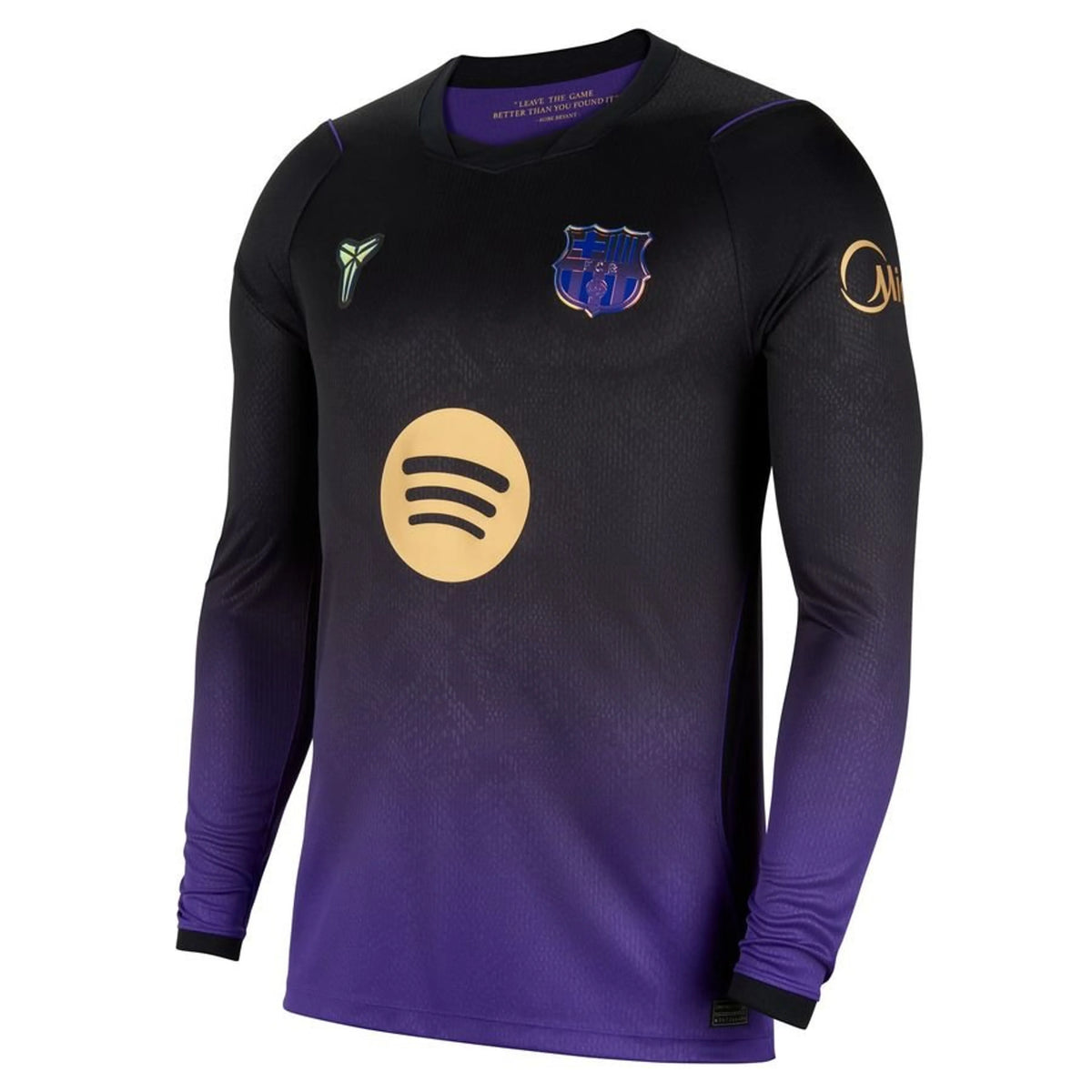 Barcelona x Kobe Long Sleeve Jersey - Black/Purple