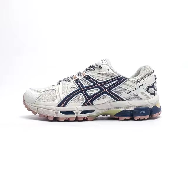 ASICS GEL-Kahana 8 White Blue Pink sneakers - side profile