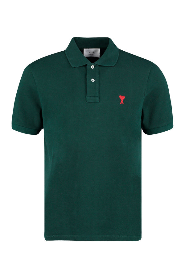 AMI Paris de Coeur Polo Shirt - Green