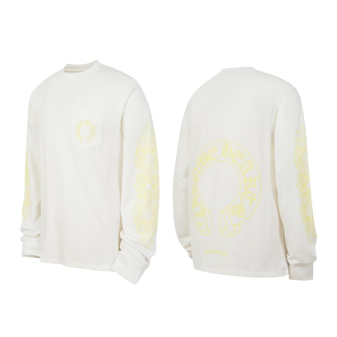 Chrome Hearts Long Sleeve T-Shirt - “Yellow/White"