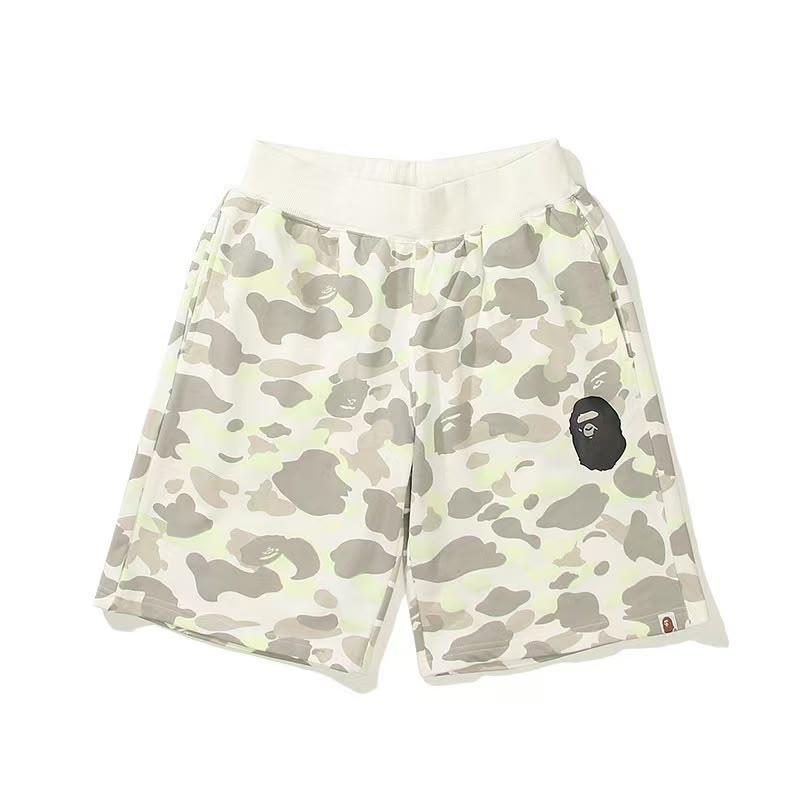 BAPE ABC Camo Shorts - Cream
