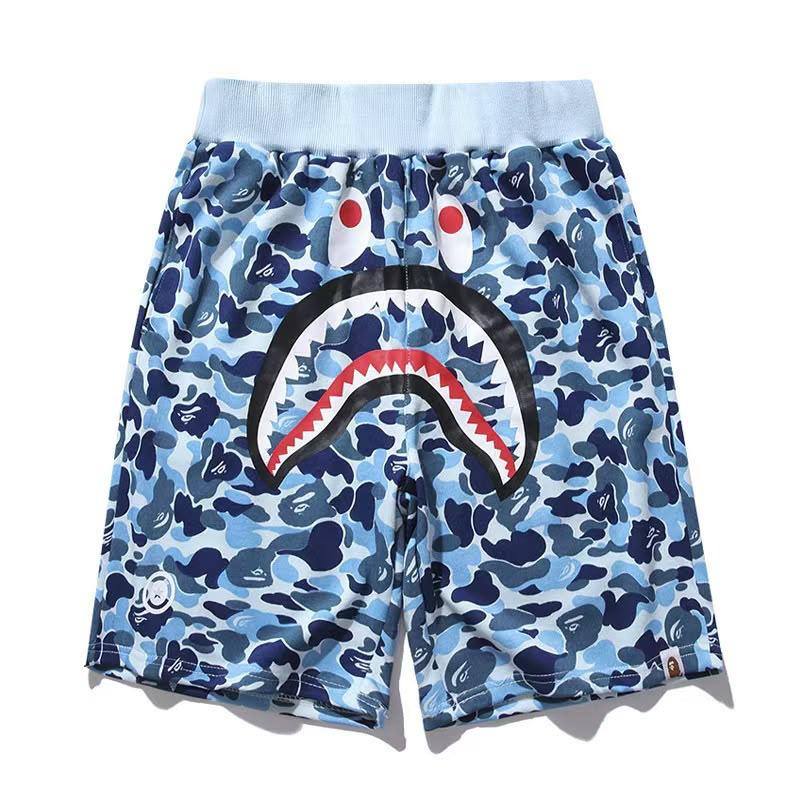 BAPE Shark Camo Shorts - Blue