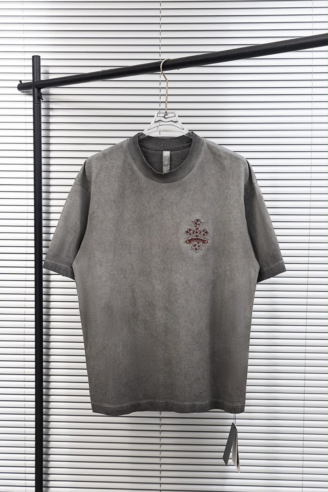 Chrome Hearts T-Shirt - "Grey/Red Cross"