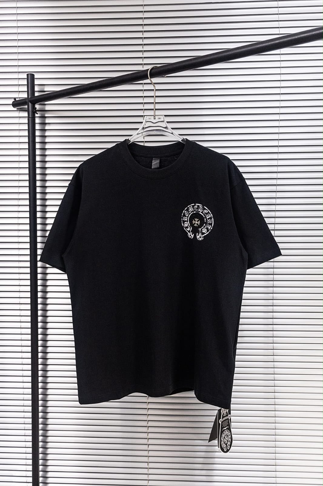 Chrome Hearts T-Shirt - "Black/Studded Cross"