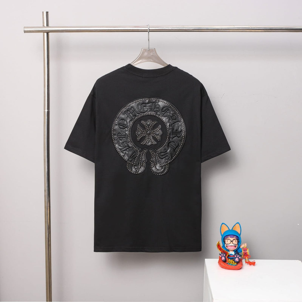 Chrome Hearts T-Shirt - "Black/Rhinestone Clover"