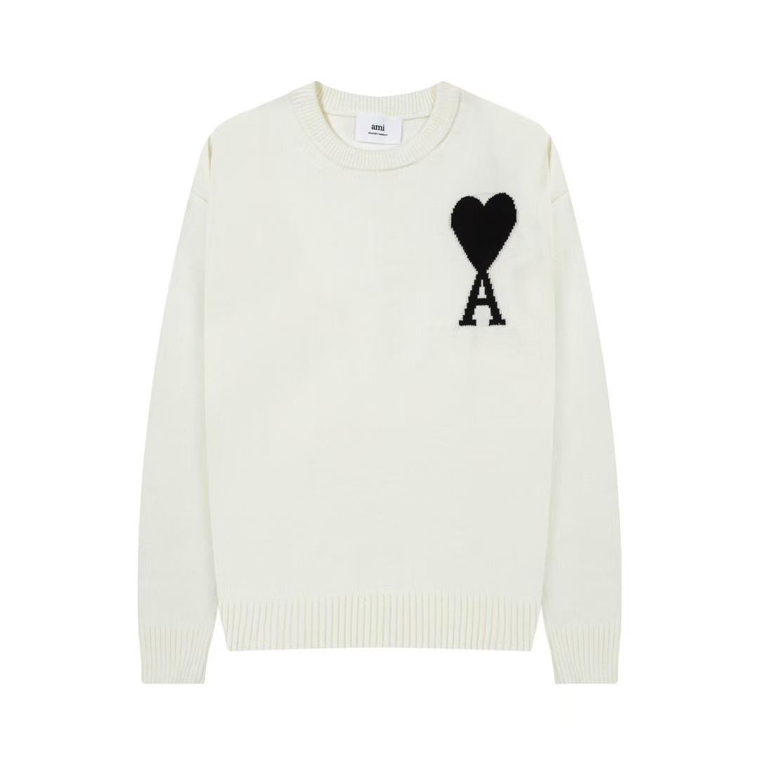 AMI Paris Sweater - White & Black Edition
