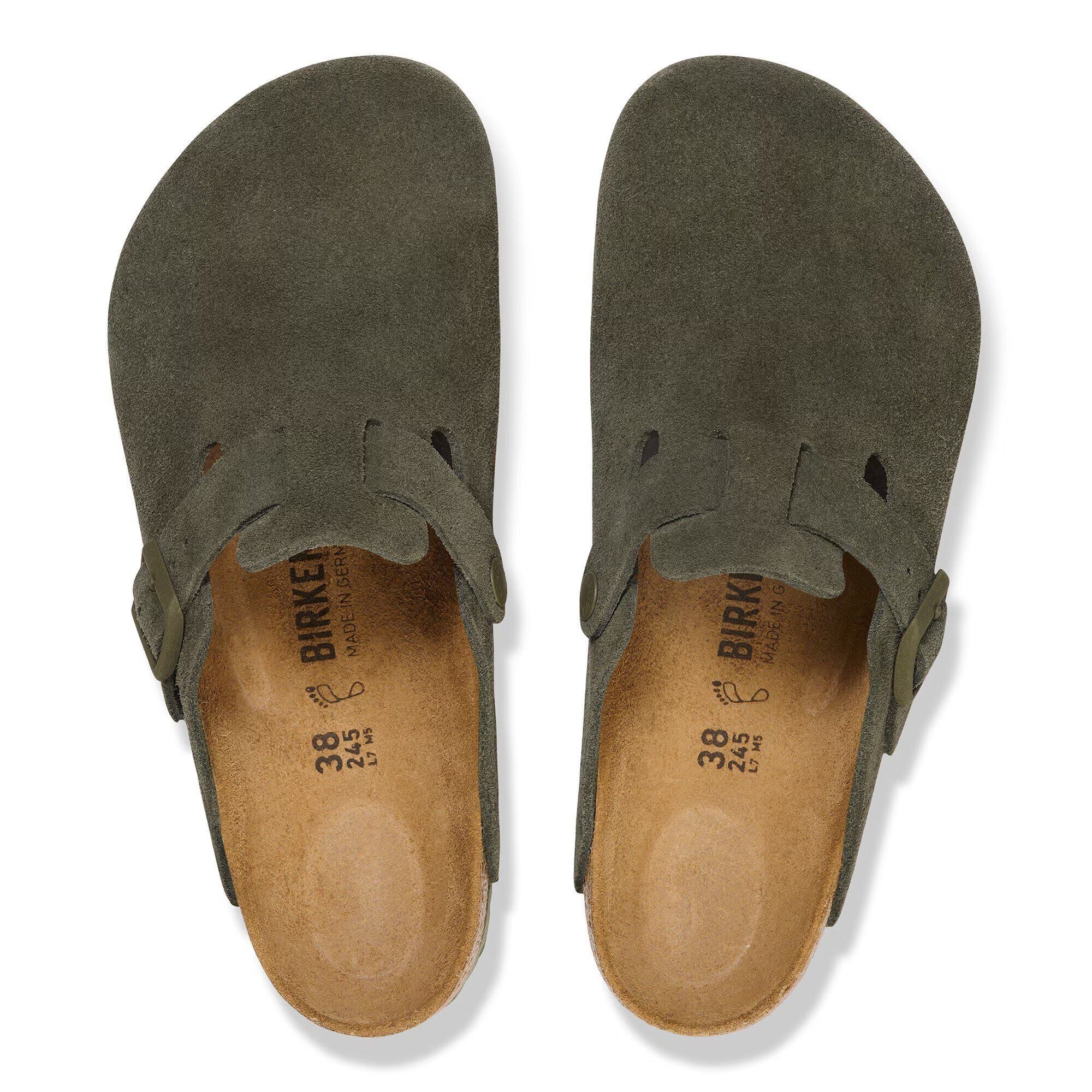 BIRKENSTOCK BOSTON SOFT FOOT BED - DARK OLIVE