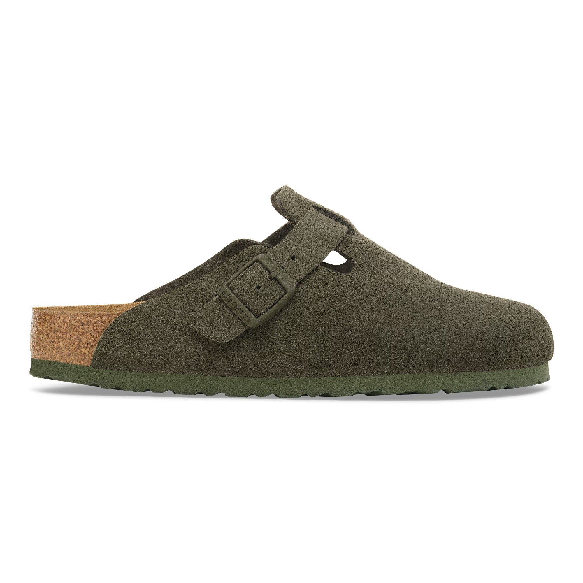 BIRKENSTOCK BOSTON SOFT FOOT BED - DARK OLIVE
