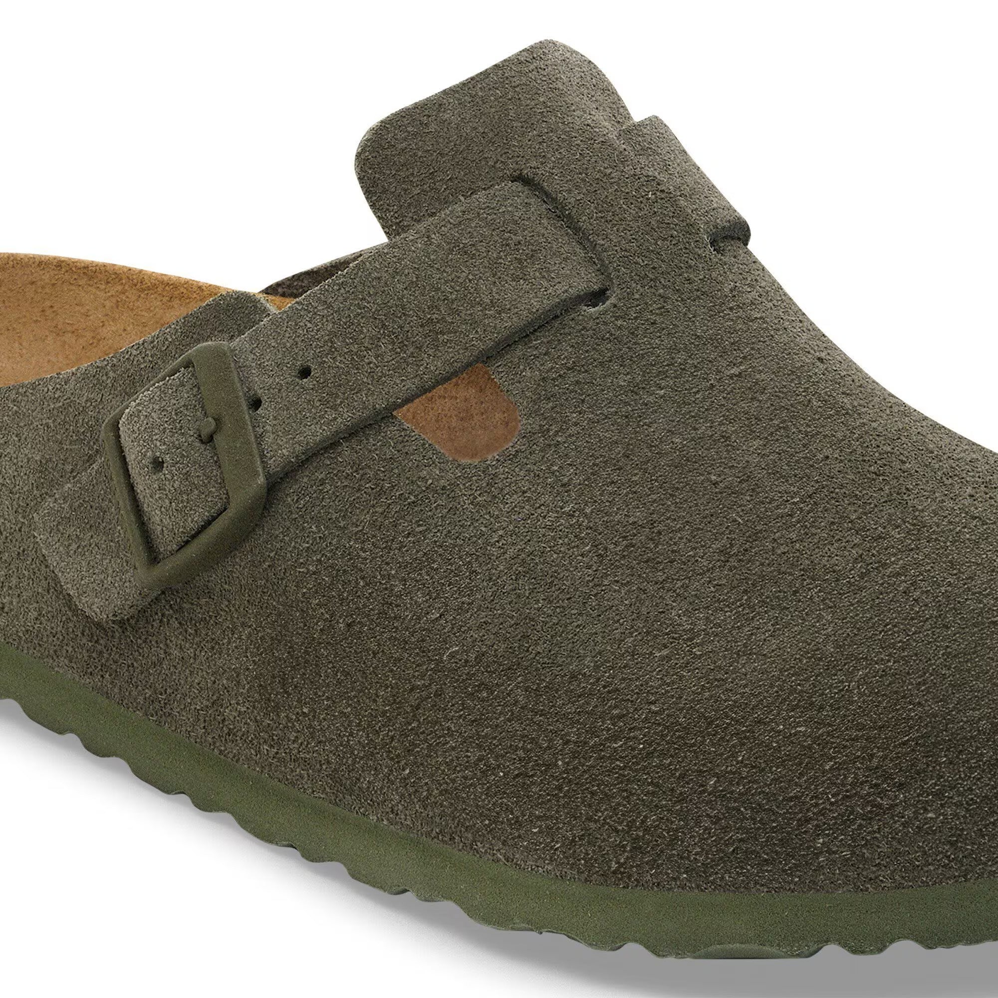 BIRKENSTOCK BOSTON SOFT FOOT BED - DARK OLIVE